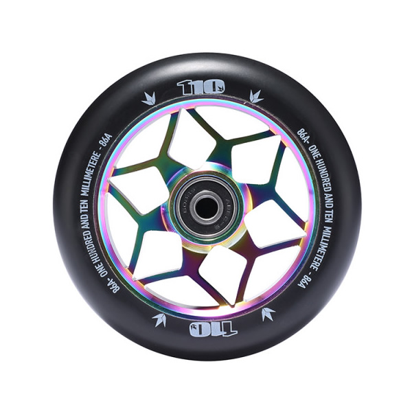 Roata Trotineta Blunt Diamond 110mm + Abec 9 Oil Slick - Click Image to Close